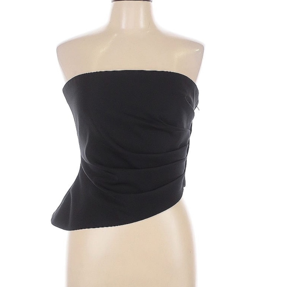 Asymmetrical Strapless Top